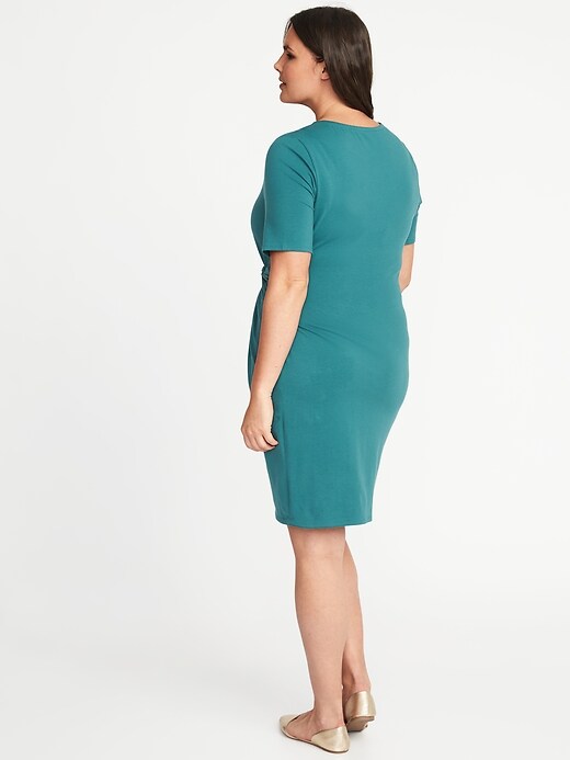 Image number 2 showing, Plus-Size Twist-Front Bodycon Dress