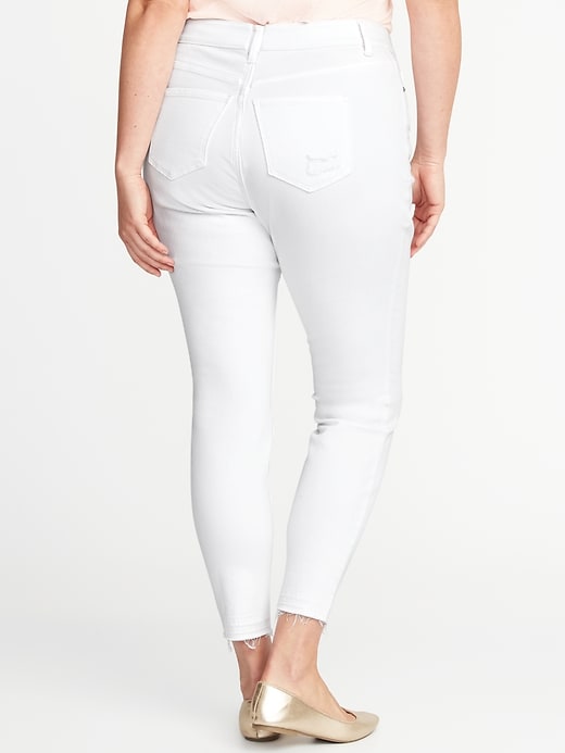 Image number 2 showing, High-Rise Secret-Slim Pockets Plus-Size Distressed Rockstar Ankle Jeans