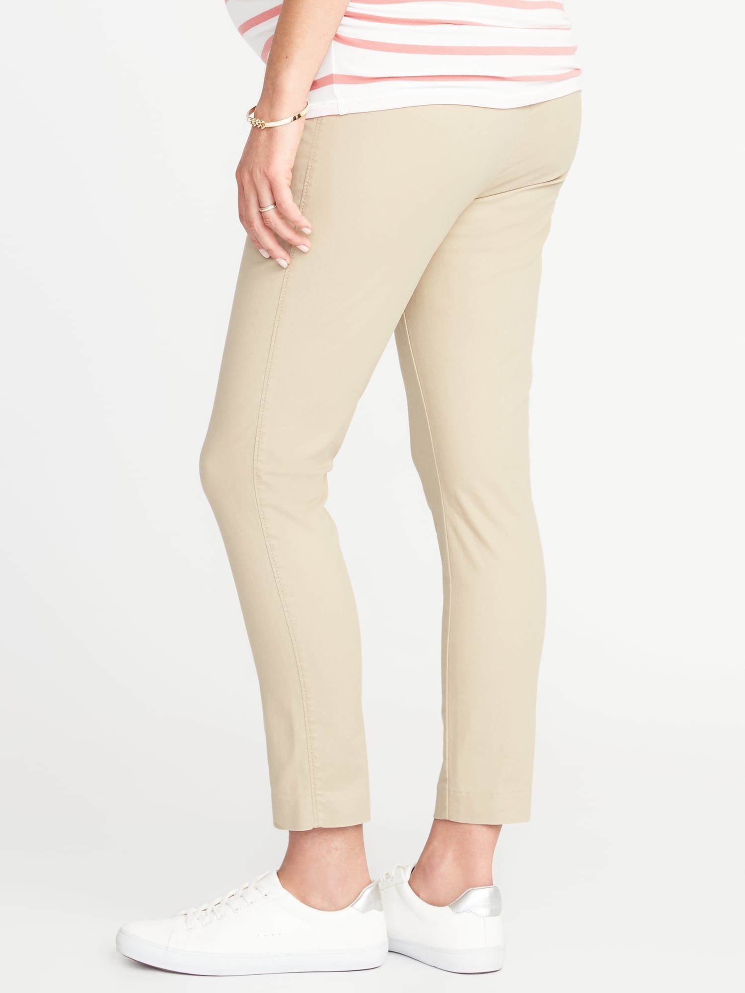 Maternity Full-Panel Pixie Ankle Chinos