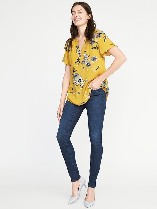 Image number 3 showing, Lightweight Floral-Printed Top for Women