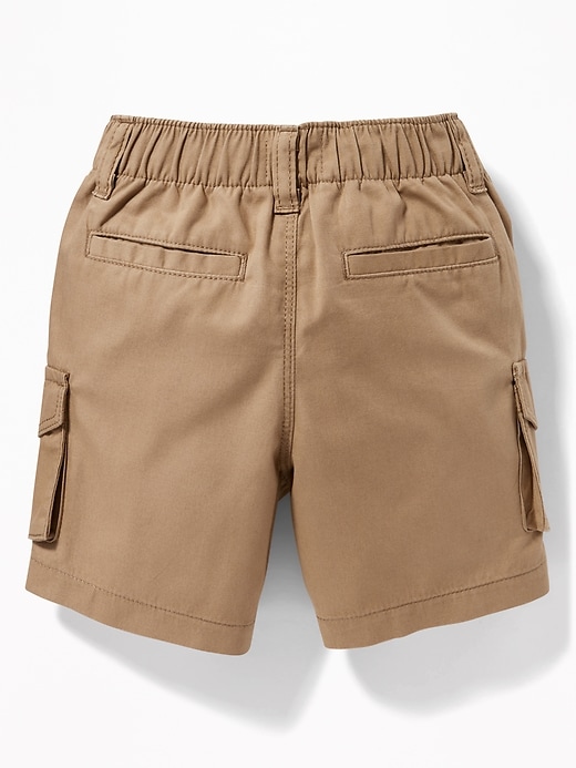View large product image 2 of 3. Pull-On Canvas Cargo Shorts for Toddler Boys