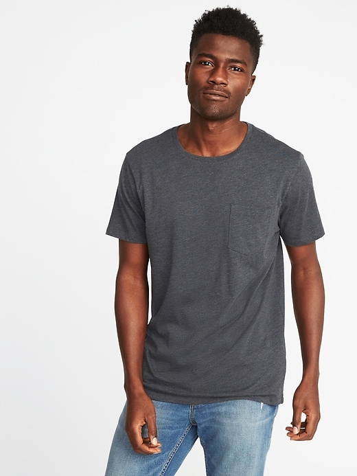 View large product image 1 of 1. Soft-Washed Pocket T-Shirt for Men
