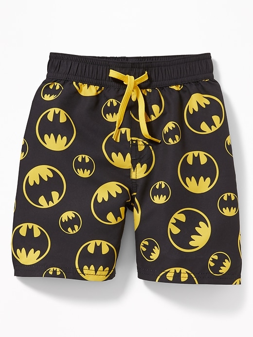 View large product image 1 of 2. DC Comics&#153 Batman Swim Trunks for Toddler Boys