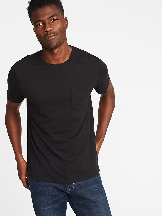 View large product image 1 of 1. Soft-Washed Pocket T-Shirt