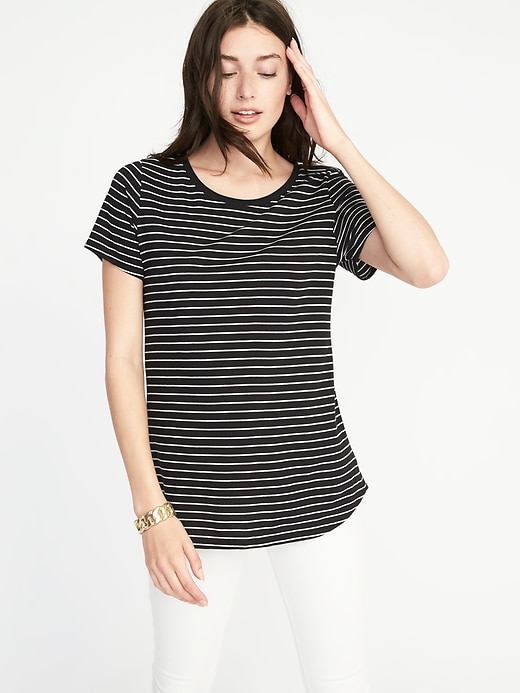 Image number 1 showing, EveryWear Crew-Neck Tee for Women