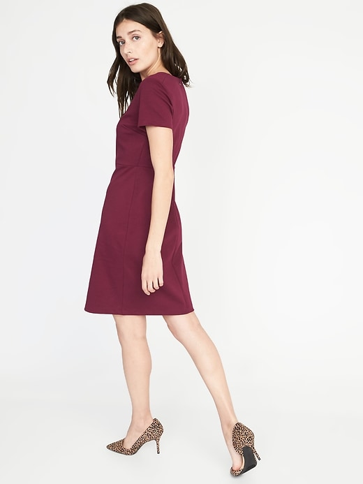 Image number 2 showing, Ponte-Knit Sheath Dress for Women