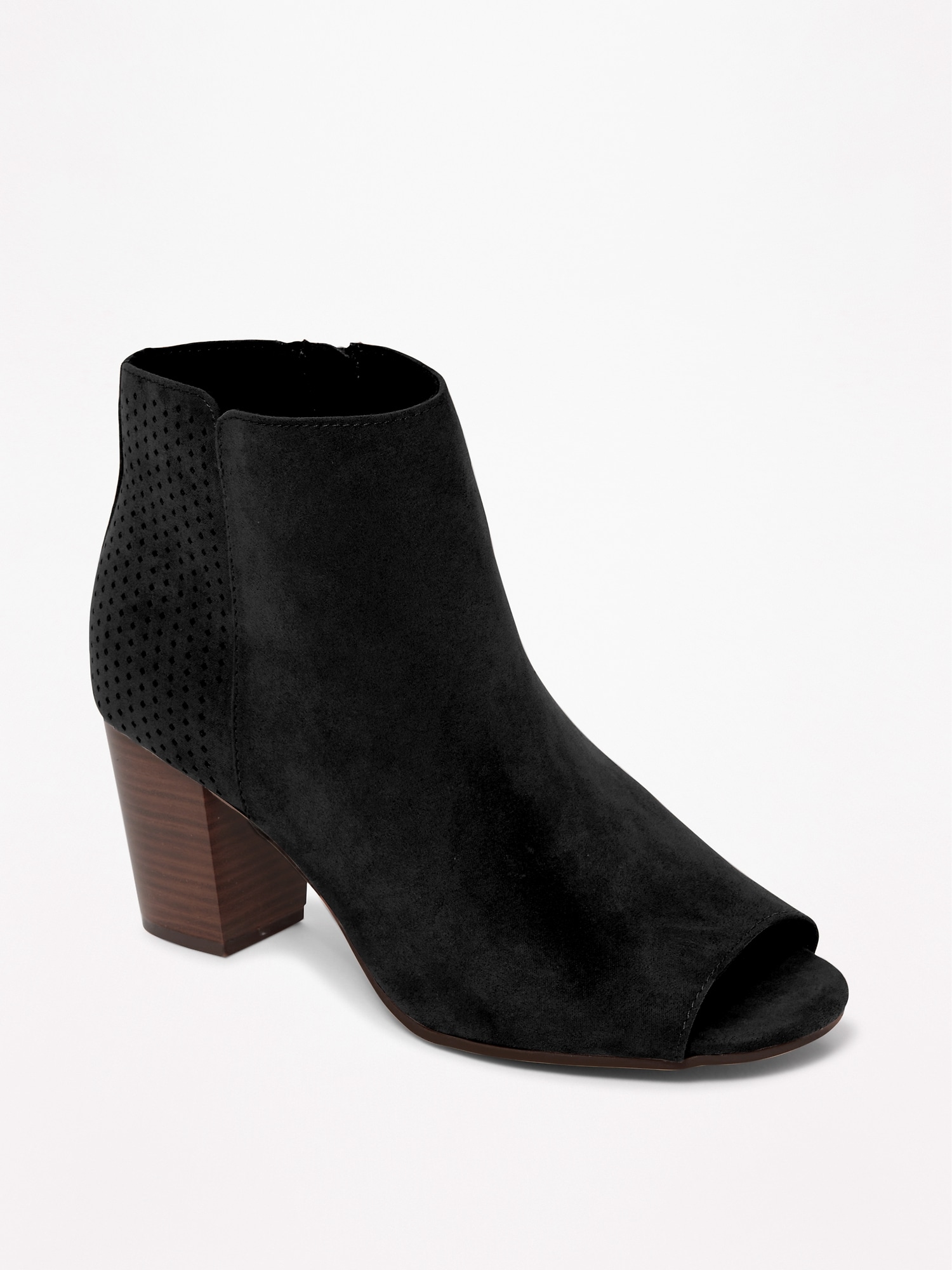 Old navy sueded outlet block heel booties