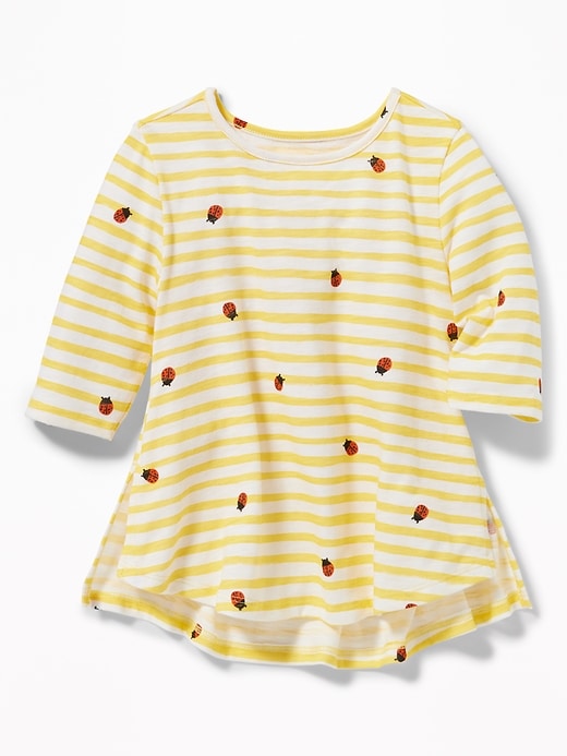 View large product image 1 of 1. Graphic Slub-Knit Tunic for Toddler Girls