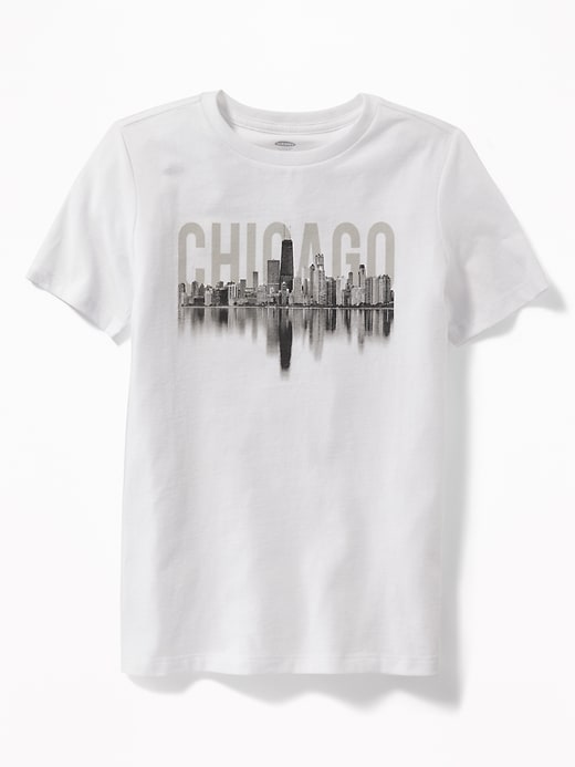 View large product image 1 of 1. "Chicago" Graphic Tee For Boys