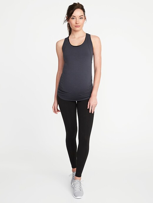 Maternity Fitted Racerback Run Tank | Old Navy