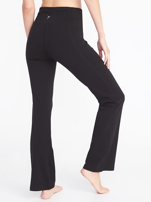 View large product image 2 of 2. High-Waisted Slim Boot-Cut Yoga Pants For Women