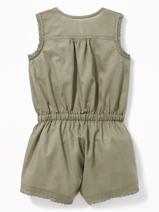View large product image 2 of 2. Sleeveless Utility Romper for Baby