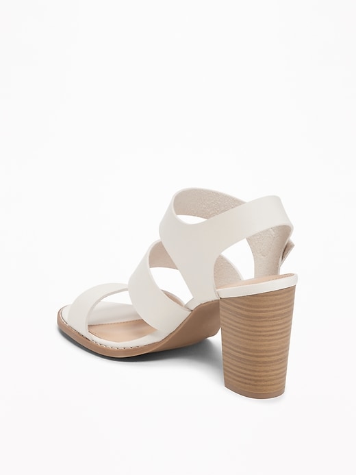 Image number 4 showing, Three-Strap Block-Heel Sandals for Women