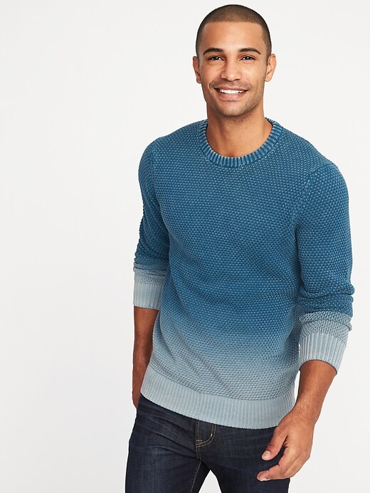 Garment-Dyed Textured Sweater for Men | Old Navy