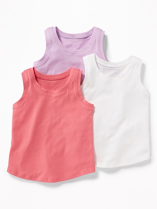 View large product image 1 of 2. Jersey Tank 3-Pack for Toddler Girls