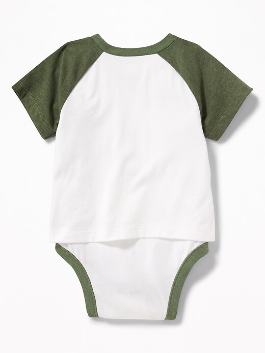 View large product image 2 of 2. Color-Blocked 2-in-1 Tee Bodysuit for Baby