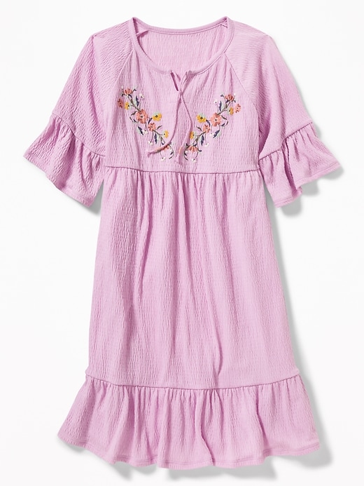 View large product image 1 of 3. Tiered Bell-Sleeve Swing Dress for Girls