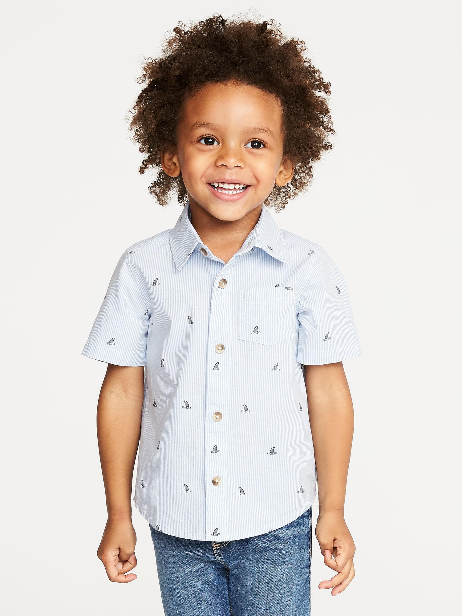 Built-In Flex Shark-Fin Shirt for Toddler Boys | Old Navy