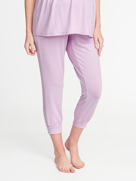 View large product image 1 of 3. Maternity Cropped Lounge Pants