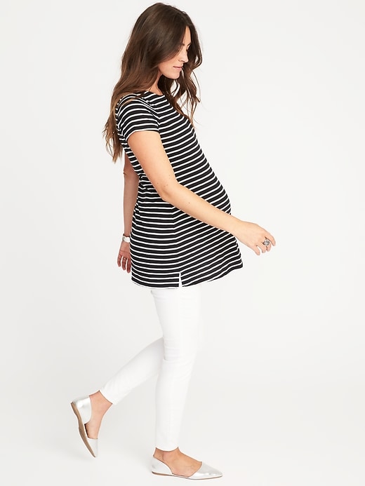 Image number 4 showing, Maternity Relaxed Boat-Neck Top