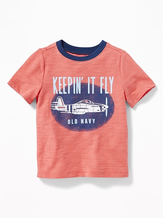 View large product image 1 of 1. Graphic Slub-Knit Tee for Toddler Boys