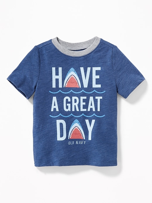 View large product image 1 of 2. Graphic Slub-Knit Tee for Toddler Boys