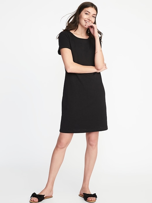 Image number 1 showing, Slub-Knit Tee Dress for Women