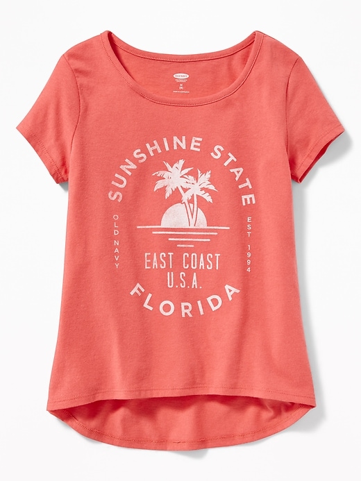 View large product image 1 of 1. Florida Graphic Tee For Girls
