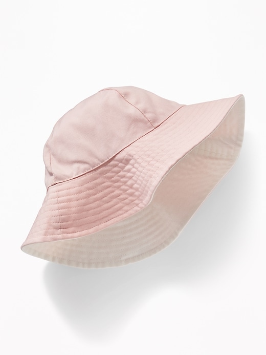 View large product image 1 of 2. Reversible Canvas Sun Hat for Toddler Girls