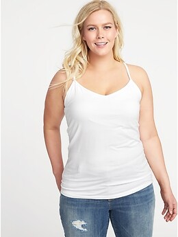 tank with shelf bra plus size