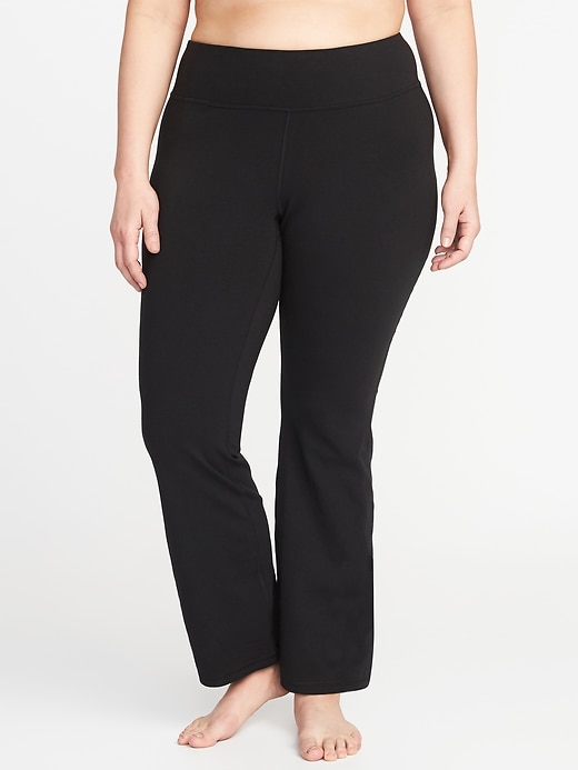 View large product image 1 of 2. High-Waisted Plus-Size Boot-Cut Yoga Pants