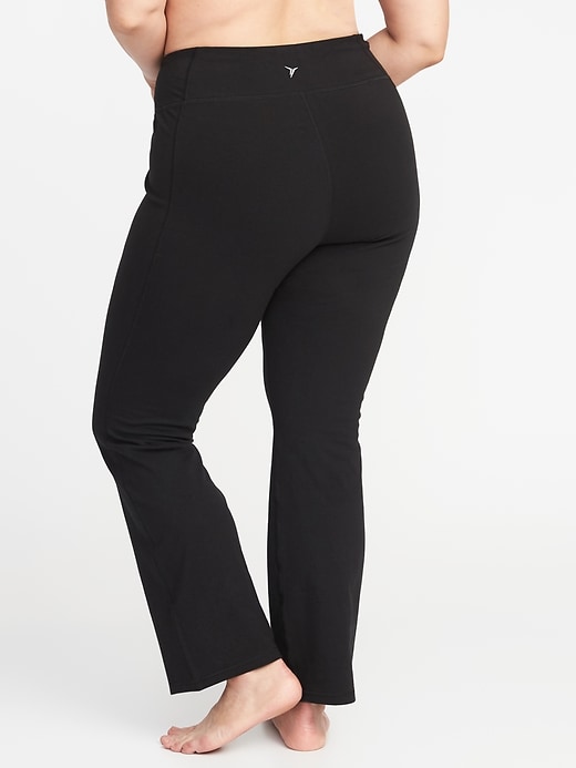View large product image 2 of 2. High-Waisted Plus-Size Boot-Cut Yoga Pants