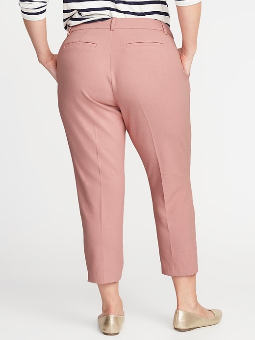 Image number 2 showing, Mid-Rise Secret-Slim Pockets Plus-Size Harper Pants
