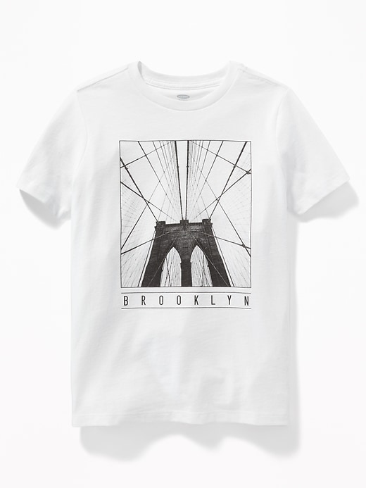 View large product image 1 of 1. "Brooklyn" Graphic Tee For Boys