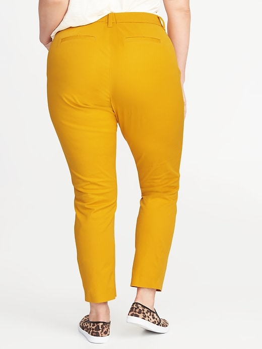 Image number 2 showing, Mid-Rise Secret-Slim Pockets Plus-Size Pixie Ankle Pants