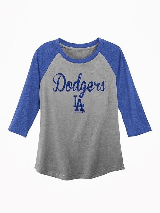 View large product image 1 of 1. MLB&#174 Team Graphic Raglan Tee for Girls