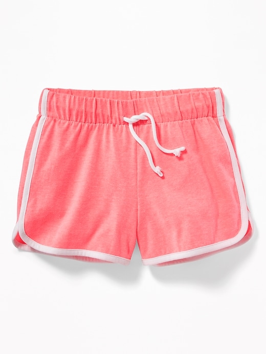 View large product image 1 of 1. Relaxed Dolphin-Hem Shorts for Girls