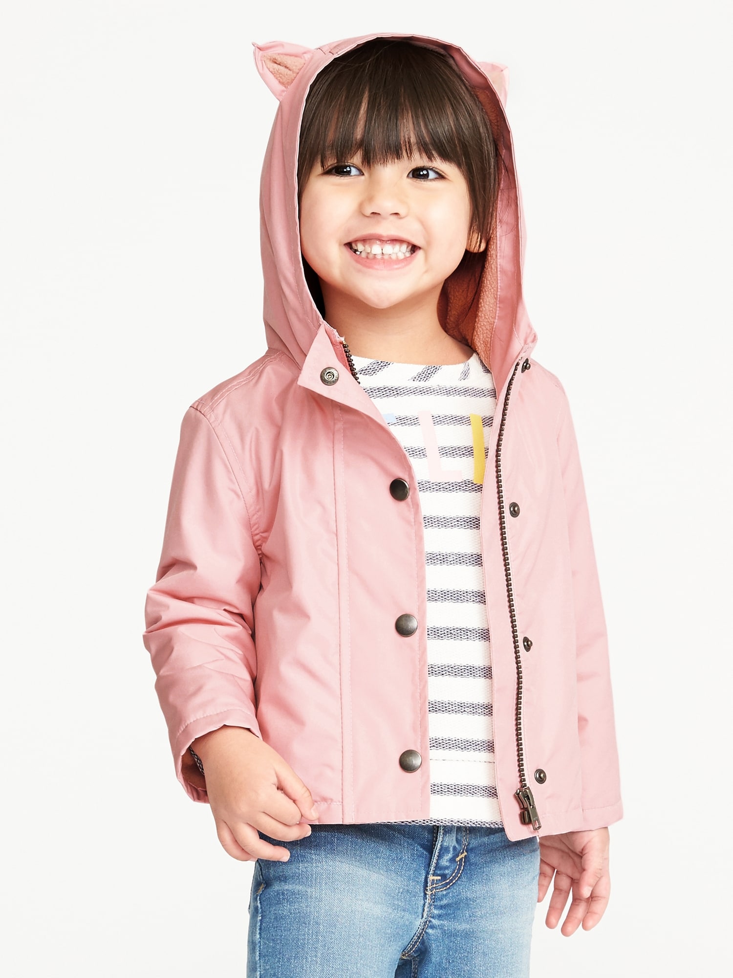 Pink Critter Rain Jacket for Toddler Girls | Old Navy
