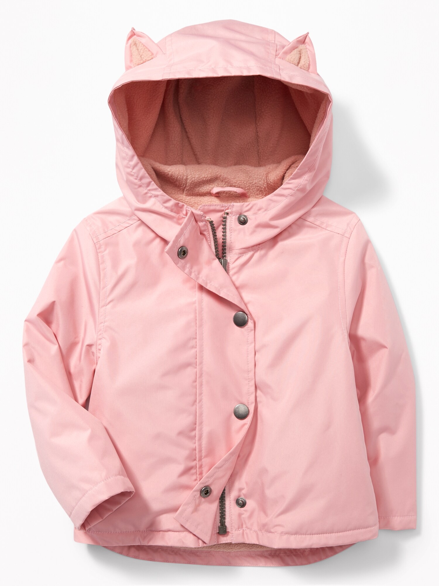 Pink Critter Rain Jacket for Toddler Girls Old Navy
