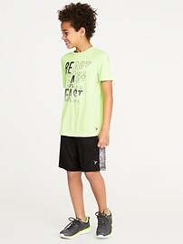 View large product image 3 of 3. Go-Dry Side-Panel Shorts For Boys