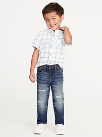 View large product image 3 of 3. Relaxed Rip-&-Repair Jeans for Toddler Boys