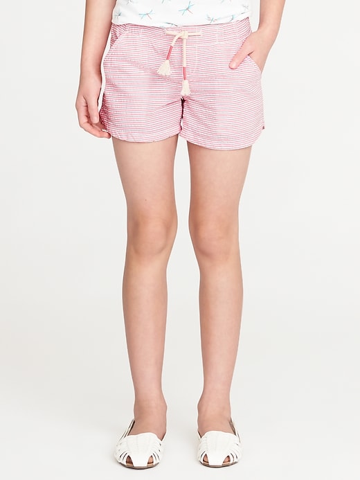 View large product image 1 of 3. Striped Seersucker Shorts for Girls