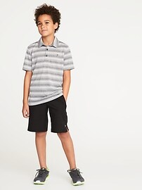 View large product image 3 of 3. Striped Performance Polo for Boys