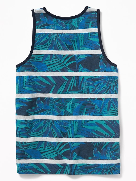 View large product image 2 of 3. Striped Printed Pocket Tank For Boys