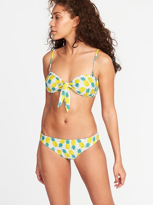 Image number 1 showing, Knotted-Tie Swim Top for Women