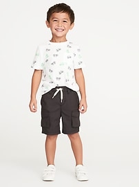 View large product image 3 of 3. Ripstop Canvas Cargo Shorts for Toddler Boys