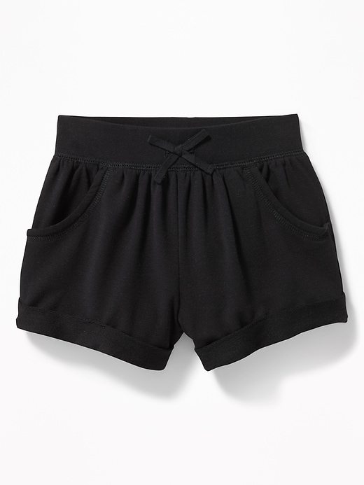 View large product image 1 of 2. Cuffed French Terry Shorts for Toddler Girls