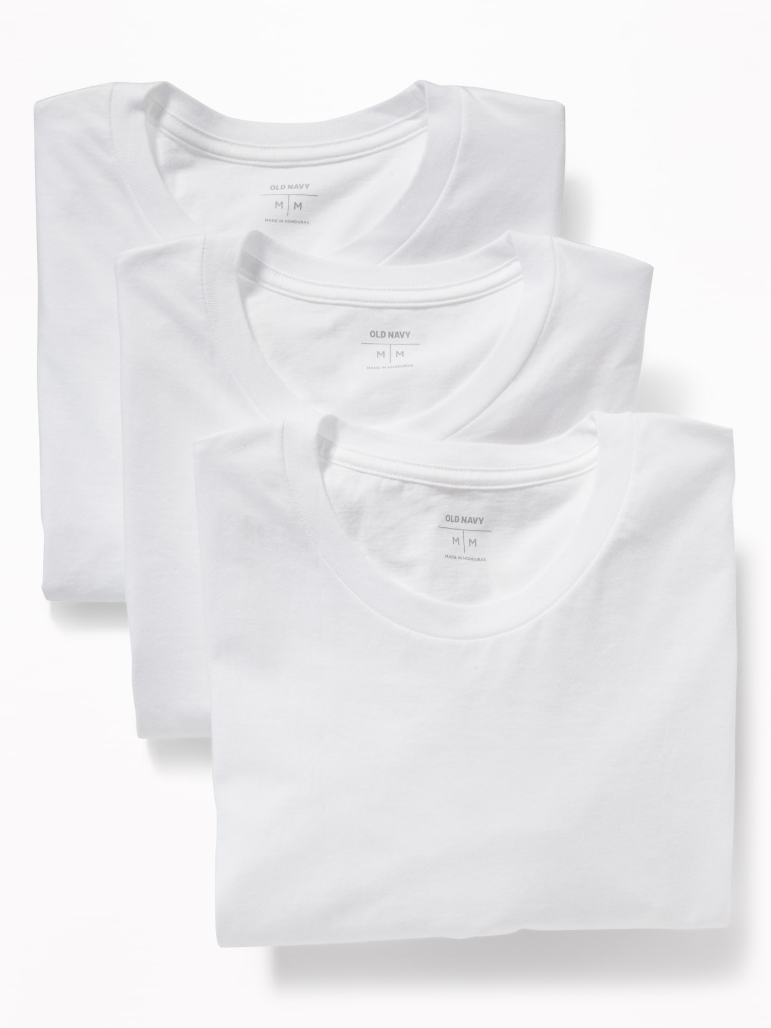 Old Navy Go-Dry Crew-Neck T-Shirts 3-Pack white. 1