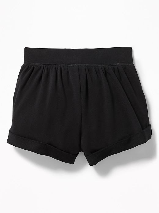 View large product image 2 of 2. Cuffed French Terry Shorts for Toddler Girls