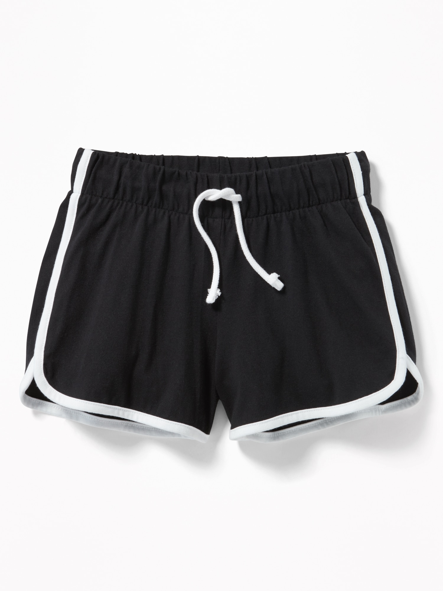 Relaxed Dolphin-Hem Shorts for Girls | Old Navy